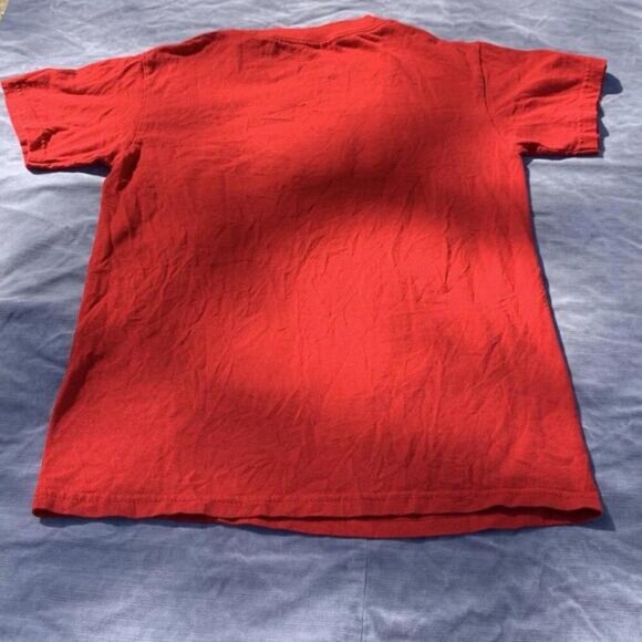 WILL FERRELL ELF OMG SANTA I KNOW HIM! Red Short Sleeve TSHIRT Size Small​​​ - Picture 6 of 6